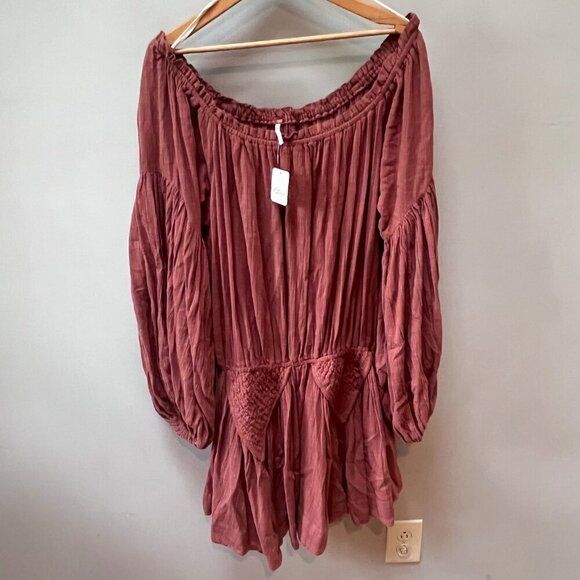 New Free People Gaia Mini Dress- Size‎ M - Picture 1 of 7